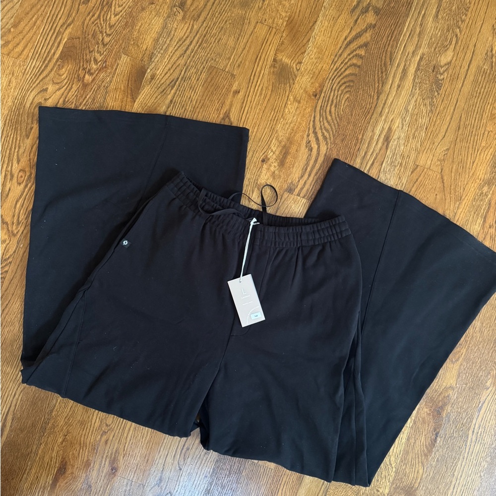 POPFLEX Wide Leg Pants in Black